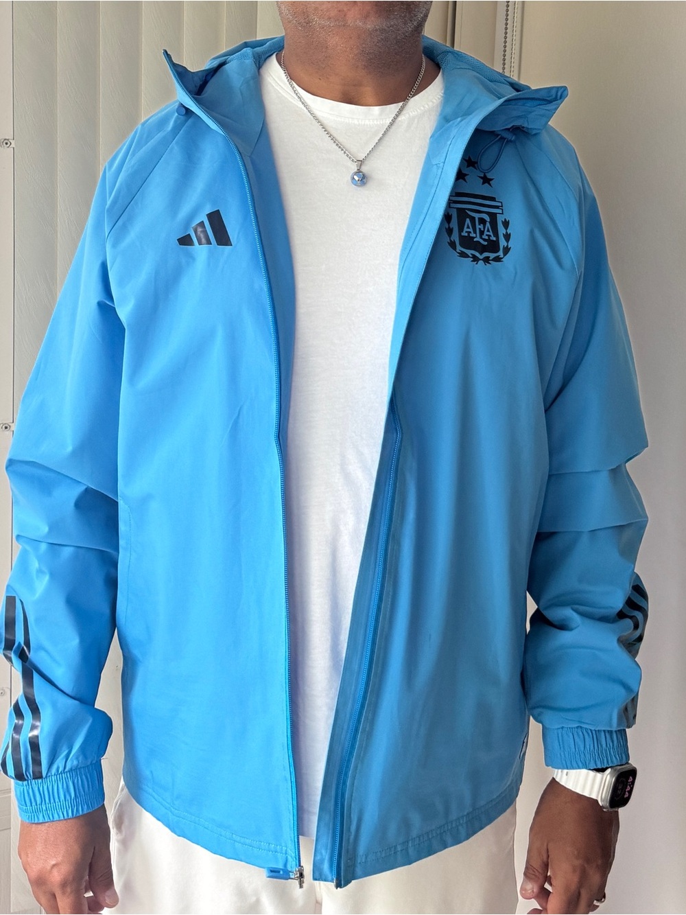Argentina AFA Adidas Windbreaker Rain Jacket - Men’s XL